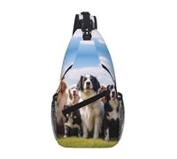 Dog Show Crossbody Sling Bag Crossbody Borsa a tracolla Borsa a tracolla Tracolla Vita Fanny Pack Uomo Donna