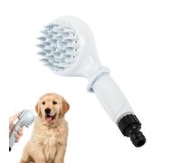 Dog Shower, Puppy Washer Brush, 7.6x3.15x2.48 inches Adorable Compact Lightweight Non-Slip Pet Heads, Travel-Friendly Shower Head for Camping, Fitness, Bathtub, Outdoors
