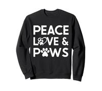 Dog Sitter Peace Love And Paws Felpa