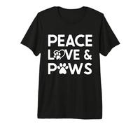 Dog Sitter Peace Love And Paws Maglietta Premium