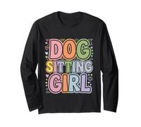 Dog Sitting Girl Professional Pet Trainer ------ Maglia a Manica