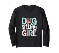 Dog Sitting Girl Professional Pet Trainer -------- Maglia a Manica