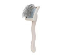 Dog Slicker Brush - Solid Wood Handle 19.5x5.9x6.2cm | Wire Pet Grooming Brush For Loose Hair Removal | Shedding Comb For Small Medium Large Breeds Long Short Coat Home Travel