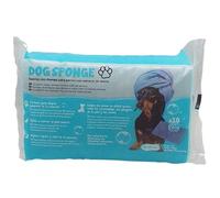 Dog Sponge Spugna per cani saponata monouso con shampoo alla farina d'avena per cani. Spugna da bagno e pulizia di tappetini per tutti i tipi di cani. 10 unità