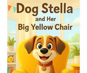 Dog Stella and Her Big Yellow Chair