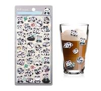 Dog Stickers - 3d Embossed Dog Panda Decor Sticker, Pack with Strong Adhesive Ideal for Water Bottles Laptops Car Planners, Notebooks Journals Kids Students | Teens Adults Craft Decor