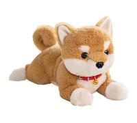 Dog Stuffed Animal - Puppy Stuffed Animal With Bell, 15Inch Interactive Puppy Doll, Cute Realistic Lying Stuffeds Dog Plush For Kids Girls Boys Baby Toddler Birthday Christmas Halloween