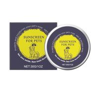 Dog Sunscreen for Nose, 30 g Mild Sun Protection Cream, Moisturizing Balm Formula, Natural Plant-Based, for Outdoor Walks, Beach & Summer Use, 6 x 2,8 cm
