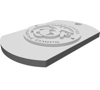 Dog Tag Memorial Keychain for USMC Marine Corps - Military Tribute Design