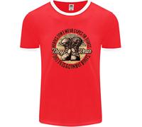 Dog Tags Esercito Veterano Militare Marines Uomo Ringer T-Shirt