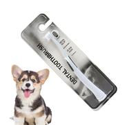 Dog Toothbrush, Kitten Toothbrush Soft Bristles, Non-Slip Handle, Gentle Cleaning Sensitive Gums, Pet Oral Care Tool for Home Grooming, Dogs and Cats, 6.61 x 0.75 x 0.31 Inches