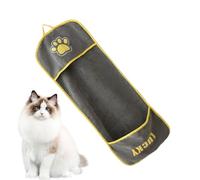Dog Towel - 23.62 Inches Shower for Quick Drying, Comfortable Grooming with Hand Pockets, Bath Accessory for Cats, Puppy, Cleaning, Routine, Outdoor Adventures, Home, Daily Use