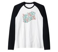 Dog Trainer Paw Print Professor Animal Behaviorist Maglia con Maniche Raglan