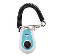 Dog Training Clicker - Double Color Pet Behavior, Training Tool with Wrist Strap Durable Oval Shape Design Easy Press Sound Clicker for Obedience Small Medium Large Dogs Cats Animals Positive