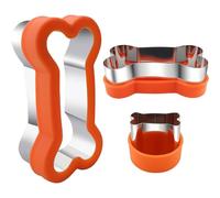 Dog Treat Cookie Cutters - 3 Size Set | Food Grade Rustproof Molds
