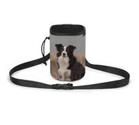 Dog Treats Pouch Border Collie Dog Treat Training Pouch Pet Dog Out Training Belt Bag, Dog Training Bag, Border Collie., Taglia unica, Borsa da addestramento per cani
