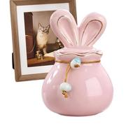 Dog Urn 150ml - Bunny Ear Design Ceramic Memorial Keepsake Holder