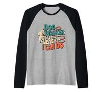Dog Walker It's The Leash I Can Do Animale canino ----- Maglia con Maniche Raglan