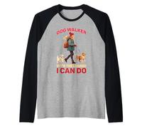 Dog Walker It's The Leash I Can Do Animale Canino Maglia con Maniche Raglan