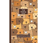 Dog Walking Appointments Diary 2026: A lovely Small Business Week to View Planner. This ideally sized (6"x9") Pet Sitting Log Book is in a large print format for ease of use. Contains 2026/2027 calendars & notes pages. Great gift for any entrepreneur.