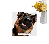 Dog Wall Calendar - 2027 Jan-Dec 2027 Spiral Binding Animal Wall Planner
