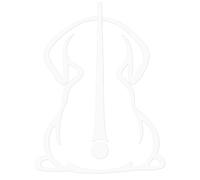 Dog Windshield Wiper Sticker - Cute Waving Tail | Funny Car Decal
