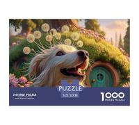 Dog_with_long_fur 1000 Pezzi Taglio Preciso Puzzle Pet Portrait Vivace Jigsaw Arredo Per Bambini 52x38cm/1000pcs