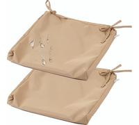 DOGACA 2 Piezas Impermeabili Copri Cuscino Divano,Fodere for Seduta del Sedie,Copriseduta Divano Interni/Esterni Giardino Sofa Cuscino Cover Rimovibili(12,60x50x10cm)