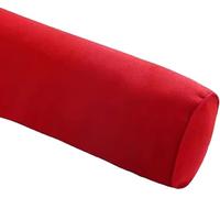 DOGACA Cuscino Cilindrico con Chiusura Cervicale Rotolo Cilindro Cuscinos,40/60/80/100 cm for Letto Divano,Gambe,Schiena(Red,20x120cm/8x47in)