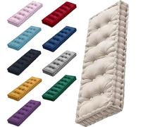 DOGACA Cuscino for Panca da Esterno/Interno 120x40 100x40 80x30, 8-10cm Spesso Velluto Cuscino Seduta 1/2/3 Posti Giardino Cuscini for Sedie for Patio, Altalena, Terrazza,Divano(9,43x18in/110x45cm)
