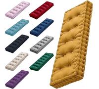 DOGACA Cuscino for Panca da Esterno/Interno 120x40 100x40 80x30, 8-10cm Spesso Velluto Cuscino Seduta 1/2/3 Posti Giardino Cuscini for Sedie for Patio, Altalena, Terrazza,Divano(4,47x18in/120x45cm)