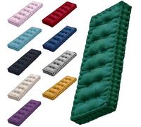 DOGACA Cuscino for Panca da Esterno/Interno 120x40 100x40 80x30, 8-10cm Spesso Velluto Cuscino Seduta 1/2/3 Posti Giardino Cuscini for Sedie for Patio, Altalena, Terrazza,Divano(1,49x16in/125x40cm)