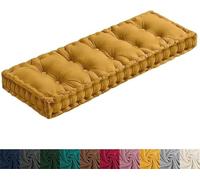 DOGACA Cuscino Panca Dimensioni Personalizzate, Cuscino di Ricambio for Divano Letto e Panche Interni/Esterni, for Panca da Giardino, Cucina, Sala da Pranzo, Altalena(4,35.4x16in/90x40cm)