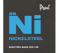 Dogal® »RW1606032 6-STRING ELECTRIC BASS SET NICKELSTEEL« Corde per basso elettrico 6-corde - Nickel Plated Steel Roundwound - Hex Core - 032/130