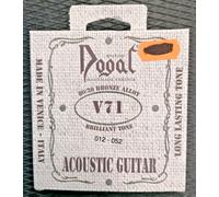 Dogal V71 V71D 80/20 Bronze Muta Set 6 Corde Chitarra Acustica 12-52 Folk