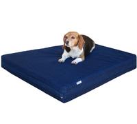 dogbed4less Letto ortopedico per cani in memory foam di alta qualità, per cani di taglia media e grande, copertura in denim resistente lavabile, impermeabile e extra esterno per animali domestici, 94