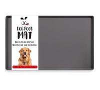 DogBuddy Tappetino per cibo e acqua per cani, impermeabile, in silicone per animali domestici, antiscivolo con bordi alti per ciotole per cani, essenziale per cuccioli (S, 48,3 x 30,5 cm, sfumato)