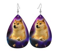 Doge Face God Annoying Puzzle Glaxy Orecchini A Goccia In Finta Pell Innovativi Orecchini Da Donna Eleganti Ciondolo Con Pendente A Goccia Per Feste Appuntamenti Balli