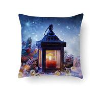 Doge Milano Cuscino con stampa digitale, 100% Made in Italy, Cuscino decorativo da divano, sfoderabile e lavabile, Modello Natale - Kye, cm 40x40x5
