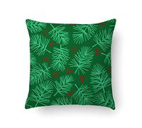 Doge Milano Cuscino con stampa digitale, 100% Made in Italy, Cuscino decorativo da divano, sfoderabile e lavabile, Modello Natale - Latisha, cm 40x40x5