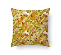 Doge Milano Cuscino con stampa digitale, 100% Made in Italy, Cuscino decorativo da divano, sfoderabile e lavabile, Modello Natale - Laurel, cm 40x40x5