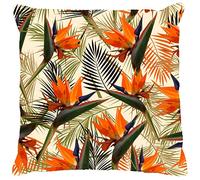 Doge Milano Cuscino con stampa digitale, 100% Made in Italy, Cuscino decorativo da divano, sfoderabile e lavabile, Modello Flowers - Rapone, cm 40x40x5