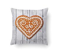 Doge Milano Cuscino con stampa digitale, 100% Made in Italy, Cuscino decorativo da divano, sfoderabile e lavabile, Modello Natale - Lambert, cm 40x40x5