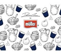 Doge Milano Set di 2 tovagliette rettangolari, 100% Made in Italy, Tovagliette americane antimacchia con stampa digitale, antiscivolo e lavabili, Modello Damianocarrara - Vania, cm 40x30