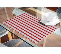 Doge Milano Set di 2 tovagliette rettangolari, 100% Made in Italy, Tovagliette americane antimacchia con stampa digitale, antiscivolo e lavabili, Modello Natale - Wilson, cm 40x30