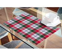 Doge Milano Set di 2 tovagliette rettangolari, 100% Made in Italy, Tovagliette americane antimacchia con stampa digitale, antiscivolo e lavabili, Modello Natale - Vivyan, cm 40x30