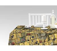 Doge Milano Tovaglia da cucina con stampa digitale, 100% Made in Italy, Tovaglia antiscivolo per sala da pranzo, lavabile e antimacchia, Modello Razgrad, cm 140x240
