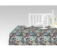 Doge Milano Tovaglia da cucina con stampa digitale, 100% Made in Italy, Tovaglia antiscivolo per sala da pranzo, lavabile e antimacchia, Modello Marrakech - Rocadas, cm 140x240