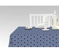 Doge Milano Tovaglia da cucina con stampa digitale, 100% Made in Italy, Tovaglia antiscivolo per sala da pranzo, lavabile e antimacchia, Modello Marrakech - Rochambeau, cm 140x180