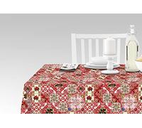 Doge Milano Tovaglia da cucina con stampa digitale, 100% Made in Italy, Tovaglia antiscivolo per sala da pranzo, lavabile e antimacchia, Modello Natale - Riversdale, cm 140x180
